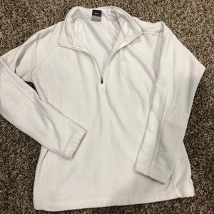 White ACG Nike quarter zip